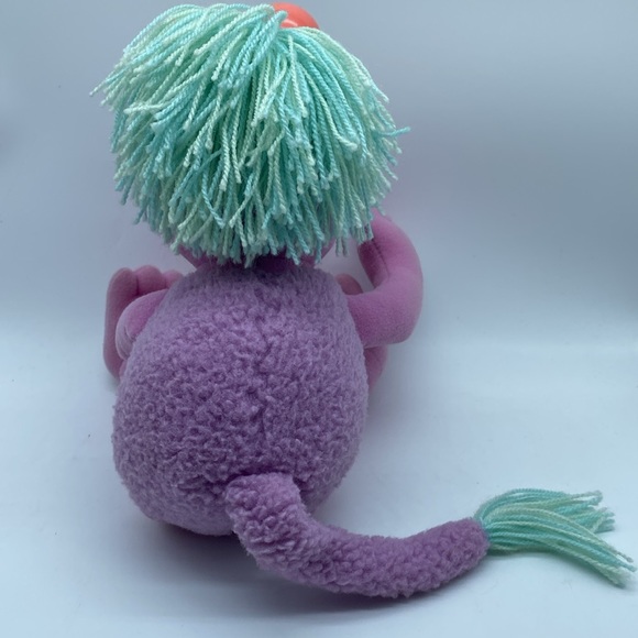 Fraggle Rock Mokey Plush Stuffed Animal Toy Purple 15” Jim Henson 1985 - Picture 6 of 13
